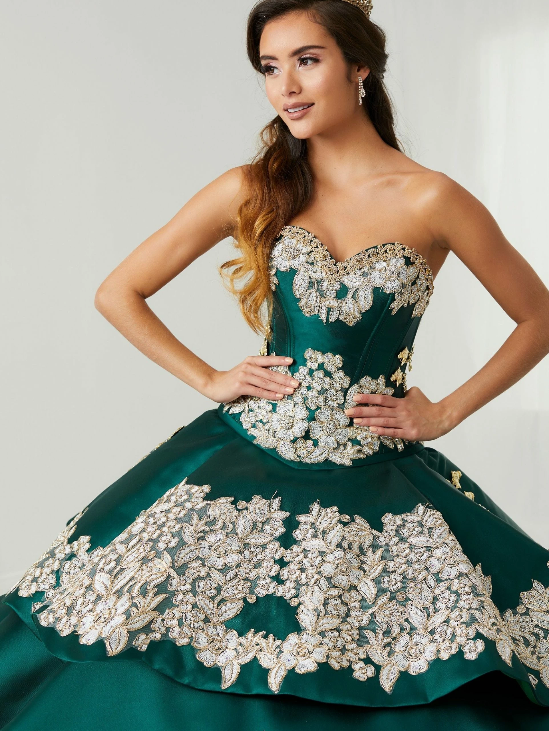 Ruffled Charro Quinceanera Dress By LA Glitter 24082 9 Ruffled Charro Quinceanera Dress By LA Glitter 24082 - Image 7