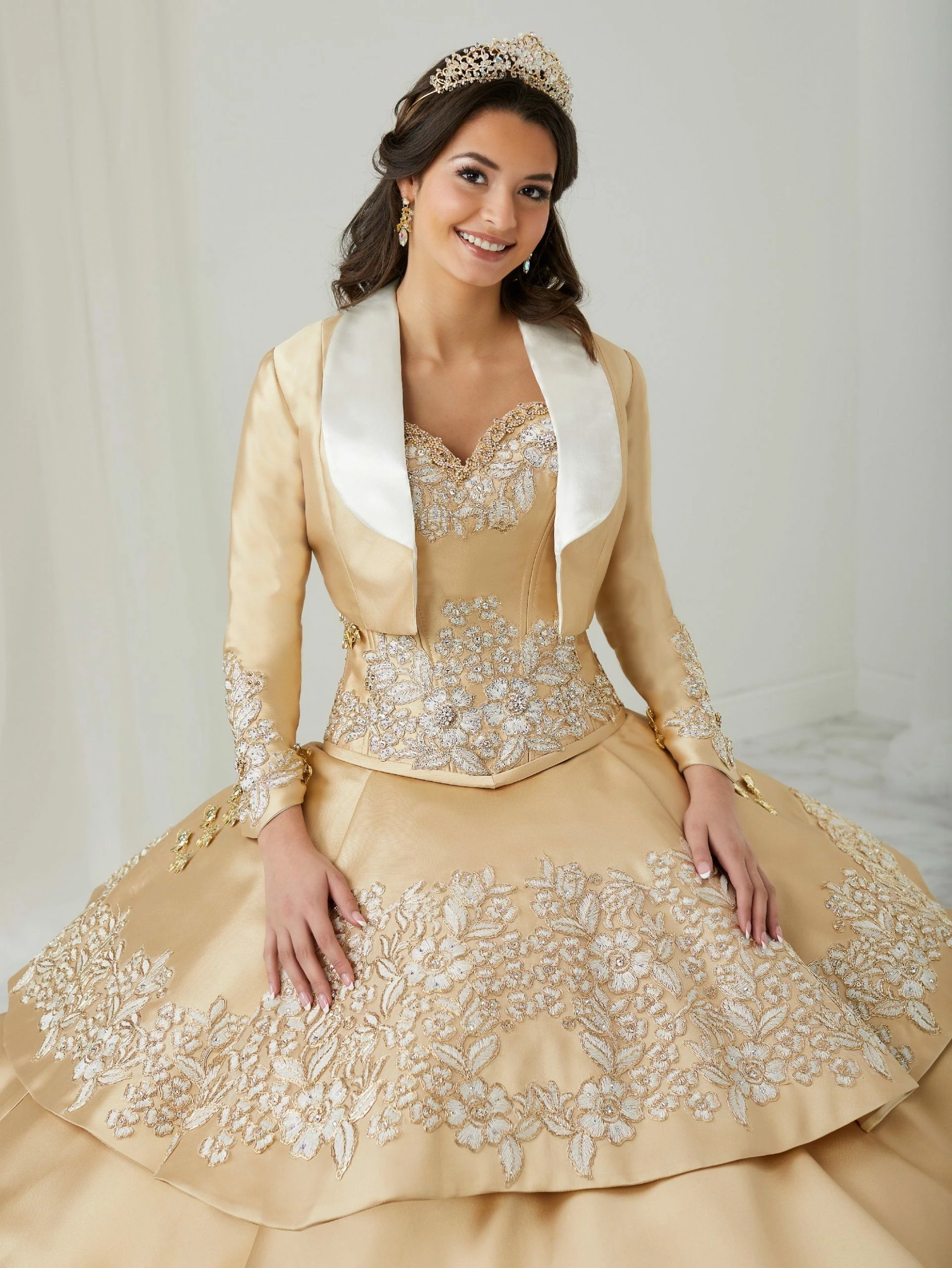 Ruffled Charro Quinceanera Dress By LA Glitter 24082 5 Ruffled Charro Quinceanera Dress By LA Glitter 24082 - Image 3