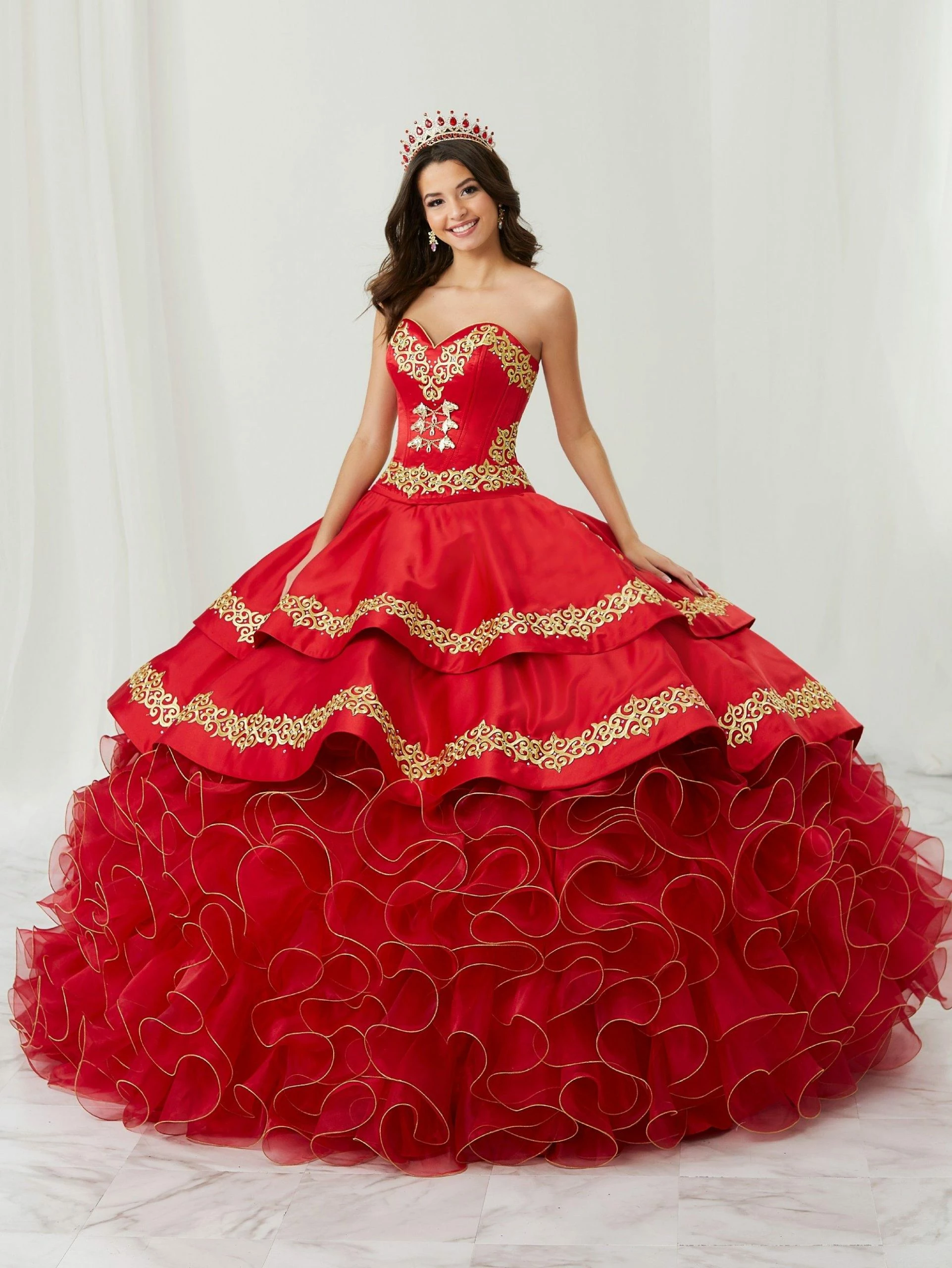Ruffled Charro Quinceanera Dress By LA Glitter 24084 5 Ruffled Charro Quinceanera Dress By LA Glitter 24084 - Image 3