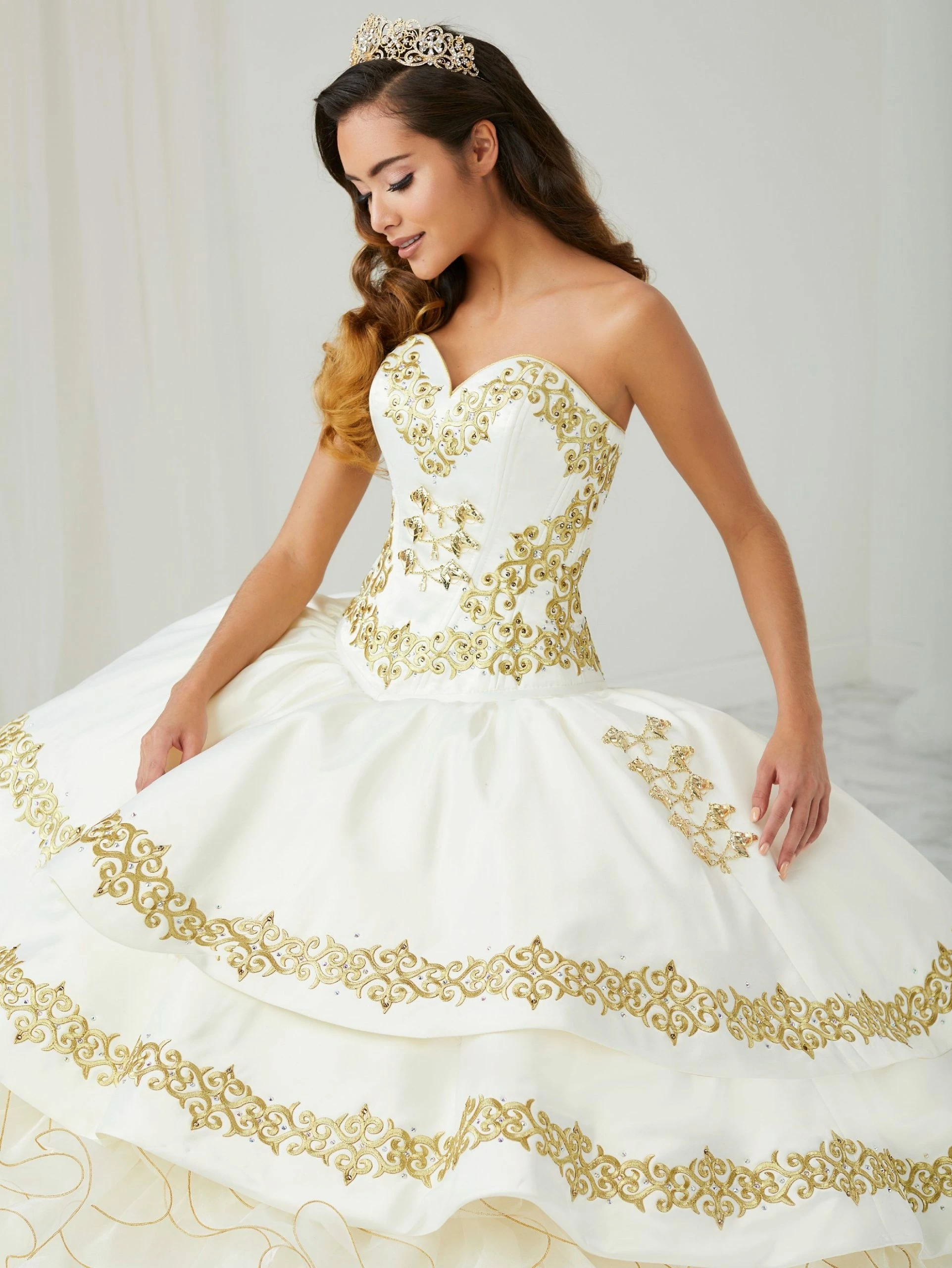 Ruffled Charro Quinceanera Dress By LA Glitter 24084 10 Ruffled Charro Quinceanera Dress By LA Glitter 24084 - Image 8