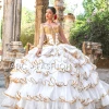 Ruffled Charro Quinceanera Dress By Ragazza M29-129 -Dresses Shop ruffled charro quinceanera dress by ragazza m29 129 quinceanera dresses ragazza fashion 3 ivorygold 429268