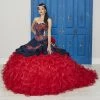 Ruffled Floral Charro Dress By House Of Wu LA Glitter 24037 -Dresses Shop ruffled floral charro dress by house of wu la glitter 24037 quinceanera dresses la glitter by house of wu 0 navyred 304700