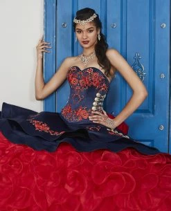 Ruffled Floral Charro Dress By House Of Wu LA Glitter 24037 -Dresses Shop ruffled floral charro dress by house of wu la glitter 24037 quinceanera dresses la glitter by house of wu 125652