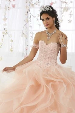 Applique Ruffled Quinceanera Dress By Fiesta Gowns 56372 -Dresses Shop ruffled quinceanera dress with appliques by fiesta gowns 56372 quinceanera dresses house of wu fiesta gowns 873182