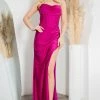 Satin Cowl Corset Gown By Cinderella Couture 8035J -Dresses Shop satin cowl corset gown by cinderella couture 8035j long formal dresses cinderella couture xs fuchsia 870050
