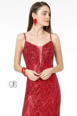 Sequin Deep V-Neck Trumpet Gown By Elizabeth K GL2950 -Dresses Shop sequin deep v neck trumpet gown by elizabeth k gl2950 long formal dresses elizabeth k 831949