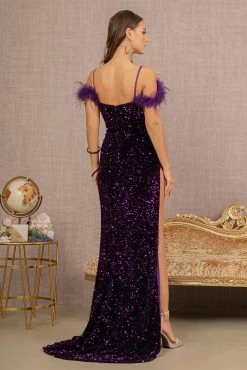 Sequin Off Shoulder Feather Gown By Elizabeth K GL3149 -Dresses Shop sequin off shoulder feather gown by elizabeth k gl3149 long formal dresses elizabeth k 659170