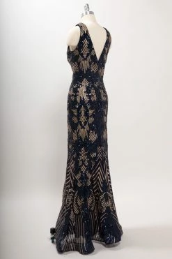 Sequin Print Sleeveless Mermaid Dress By Coya M2803Y -Dresses Shop sequin print sleeveless mermaid dress by coya m2803y long formal dresses coya collection 637205