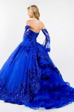 Sequin Print Strapless Ball Gown By Elizabeth K GL1914 28 Sequin Print Strapless Ball Gown By Elizabeth K GL1914 -Dresses Shop sequin print strapless ball gown by elizabeth k gl1914 quinceanera dresses elizabeth k 161568