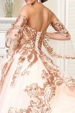 Sequin Print Strapless Ball Gown By Elizabeth K GL1914 26 Sequin Print Strapless Ball Gown By Elizabeth K GL1914 -Dresses Shop sequin print strapless ball gown by elizabeth k gl1914 quinceanera dresses elizabeth k 222673