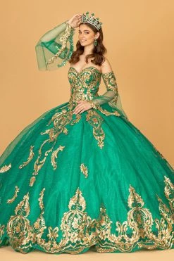 Sequin Print Strapless Ball Gown By Elizabeth K GL1914 36 Sequin Print Strapless Ball Gown By Elizabeth K GL1914 -Dresses Shop sequin print strapless ball gown by elizabeth k gl1914 quinceanera dresses elizabeth k 362994