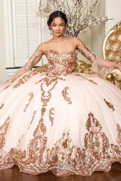 Sequin Print Strapless Ball Gown By Elizabeth K GL1914 23 Sequin Print Strapless Ball Gown By Elizabeth K GL1914 -Dresses Shop sequin print strapless ball gown by elizabeth k gl1914 quinceanera dresses elizabeth k 516294
