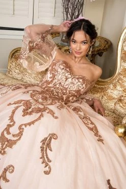 Sequin Print Strapless Ball Gown By Elizabeth K GL1914 24 Sequin Print Strapless Ball Gown By Elizabeth K GL1914 -Dresses Shop sequin print strapless ball gown by elizabeth k gl1914 quinceanera dresses elizabeth k 703171