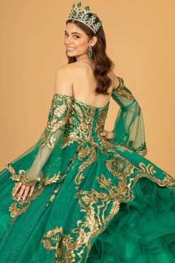 Sequin Print Strapless Ball Gown By Elizabeth K GL1914 37 Sequin Print Strapless Ball Gown By Elizabeth K GL1914 -Dresses Shop sequin print strapless ball gown by elizabeth k gl1914 quinceanera dresses elizabeth k 782817