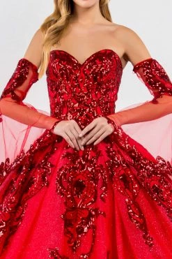 Sequin Print Strapless Ball Gown By Elizabeth K GL1914 33 Sequin Print Strapless Ball Gown By Elizabeth K GL1914 -Dresses Shop sequin print strapless ball gown by elizabeth k gl1914 quinceanera dresses elizabeth k 986411