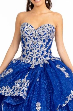 Sequin Print Strapless Ball Gown By Elizabeth K GL1987 -Dresses Shop sequin print strapless ball gown by elizabeth k gl1987 quinceanera dresses elizabeth k 985017
