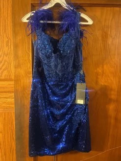 Sequin Short Off Shoulder Feather Dress By Nox Anabel S782 -Dresses Shop sequin short off shoulder feather dress by nox anabel s782 short cocktail dresses nox anabel 863360