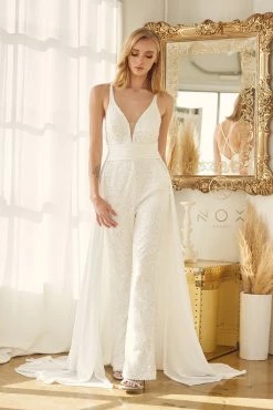 Sequin Sleeveless Wedding Jumpsuit By Nox Anabel JE926 -Dresses Shop sequin sleeveless wedding jumpsuit by nox anabel je926 long formal dresses nox anabel 717241