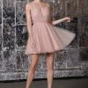 Beaded Short Glitter Dress By Cinderella Divine CD0148