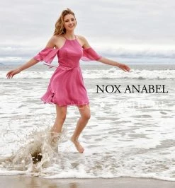 Short Cold Shoulder Dress With Flutter Sleeves By Nox Anabel T667 33 Short Cold Shoulder Dress With Flutter Sleeves By Nox Anabel T667 -Dresses Shop short cold shoulder dress with flutter sleeves by nox anabel t667 short cocktail dresses nox anabel 123120