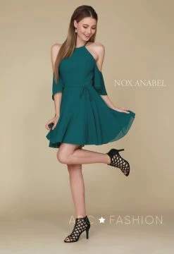 Short Cold Shoulder Dress With Flutter Sleeves By Nox Anabel T667 28 Short Cold Shoulder Dress With Flutter Sleeves By Nox Anabel T667 -Dresses Shop short cold shoulder dress with flutter sleeves by nox anabel t667 short cocktail dresses nox anabel 729572