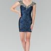 Short Dress With Sequined Embroidery By Elizabeth K GS1436