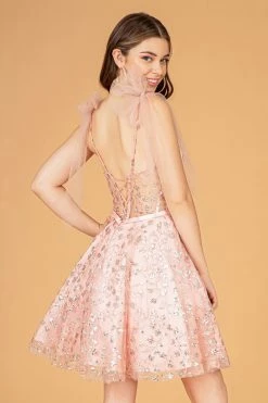 Short Glitter Print Dress By Elizabeth K GS3088 -Dresses Shop short glitter print dress by elizabeth k gs3088 short cocktail dresses elizabeth k 735002