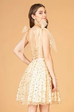 Short Glitter Print Dress By Elizabeth K GS3088 -Dresses Shop short glitter print dress by elizabeth k gs3088 short cocktail dresses elizabeth k 920996