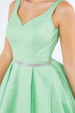 Short Glitter V-Neck Dress By Cinderella Couture 8047J -Dresses Shop short glitter v neck dress by cinderella couture 8047j short cocktail dresses cinderella couture 720849