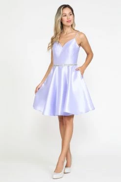 Short Mikado Sweetheart Dress By Poly USA 8420