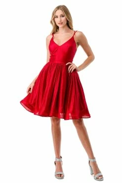 Short Strappy Back V-Neck Dress By Coya S2750Y -Dresses Shop short strappy back v neck dress by coya s2750y short cocktail dresses coya collection xs red 968347