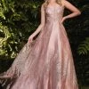 Sleeveless Glitter Gown By Cinderella Divine J819 -Dresses Shop sleeveless glitter gown by cinderella divine j819 long formal dresses cinderella divine 6 rose gold 123615