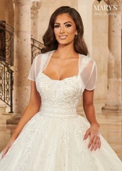 Sleeveless Glitter Wedding Ball Gown By Mary's Bridal MB6100 -Dresses Shop sleeveless glitter wedding ball gown by marys bridal mb6100 wedding dresses marys bridal ball gowns collection 381458