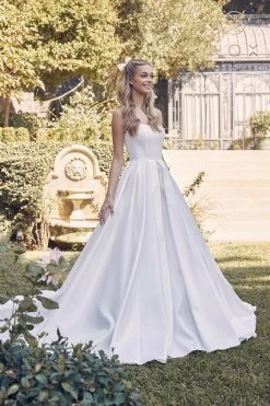 Sleeveless Lace-Up Back Bridal Gown By Nox Anabel JE972 -Dresses Shop sleeveless lace up back bridal gown by nox anabel je972 long formal dresses nox anabel 196757