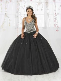 Sleeveless V-Neck Quinceanera Dress By Fiesta Gowns 56371 -Dresses Shop sleeveless v neck quinceanera dress by fiesta gowns 56371 size 12 22 quinceanera dresses house of wu fiesta gowns 551321