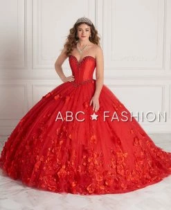 3D Floral Tulle Quinceanera Dress By House Of Wu 26950 -Dresses Shop strapless 3d floral tulle quinceanera dress by house of wu 26950 quinceanera dresses house of wu 0 red 315473
