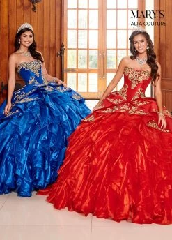 Strapless Charro Quinceanera Dress By Alta Couture MQ3049