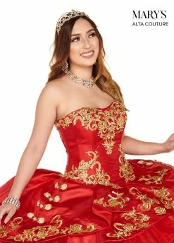 Strapless Charro Quinceanera Dress By Alta Couture MQ3049 -Dresses Shop strapless charro quinceanera dress by alta couture mq3049 quinceanera dresses marys bridal 157637