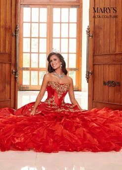 Strapless Charro Quinceanera Dress By Alta Couture MQ3049 -Dresses Shop strapless charro quinceanera dress by alta couture mq3049 quinceanera dresses marys bridal 358637