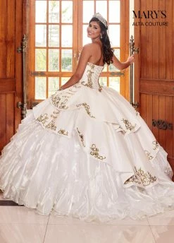 Strapless Charro Quinceanera Dress By Alta Couture MQ3049 -Dresses Shop strapless charro quinceanera dress by alta couture mq3049 quinceanera dresses marys bridal 524101