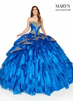 Strapless Charro Quinceanera Dress By Alta Couture MQ3049 -Dresses Shop strapless charro quinceanera dress by alta couture mq3049 quinceanera dresses marys bridal 585018