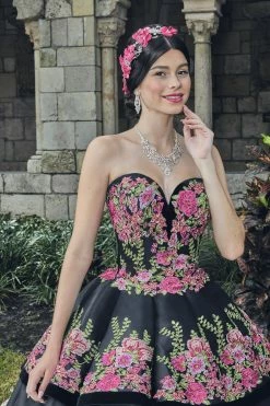 Strapless Floral Embroidered Quinceanera Dress By House Of Wu 26952 -Dresses Shop strapless floral embroidered quinceanera dress by house of wu 26952 quinceanera dresses house of wu 328380