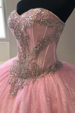 Strapless Glitter Quinceanera Dress By House Of Wu 26896 -Dresses Shop strapless glitter quinceanera dress by house of wu 26896 quinceanera dresses house of wu 0 rose pink 687722