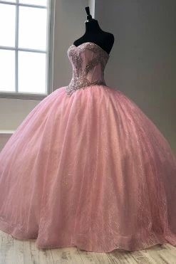 Strapless Glitter Quinceanera Dress By House Of Wu 26896 -Dresses Shop strapless glitter quinceanera dress by house of wu 26896 quinceanera dresses house of wu 147733