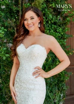 Strapless Mermaid Wedding Gown By Mary's Bridal MB3111 -Dresses Shop strapless mermaid wedding gown by marys bridal mb3111 wedding dresses florencia by marys bridal 301023