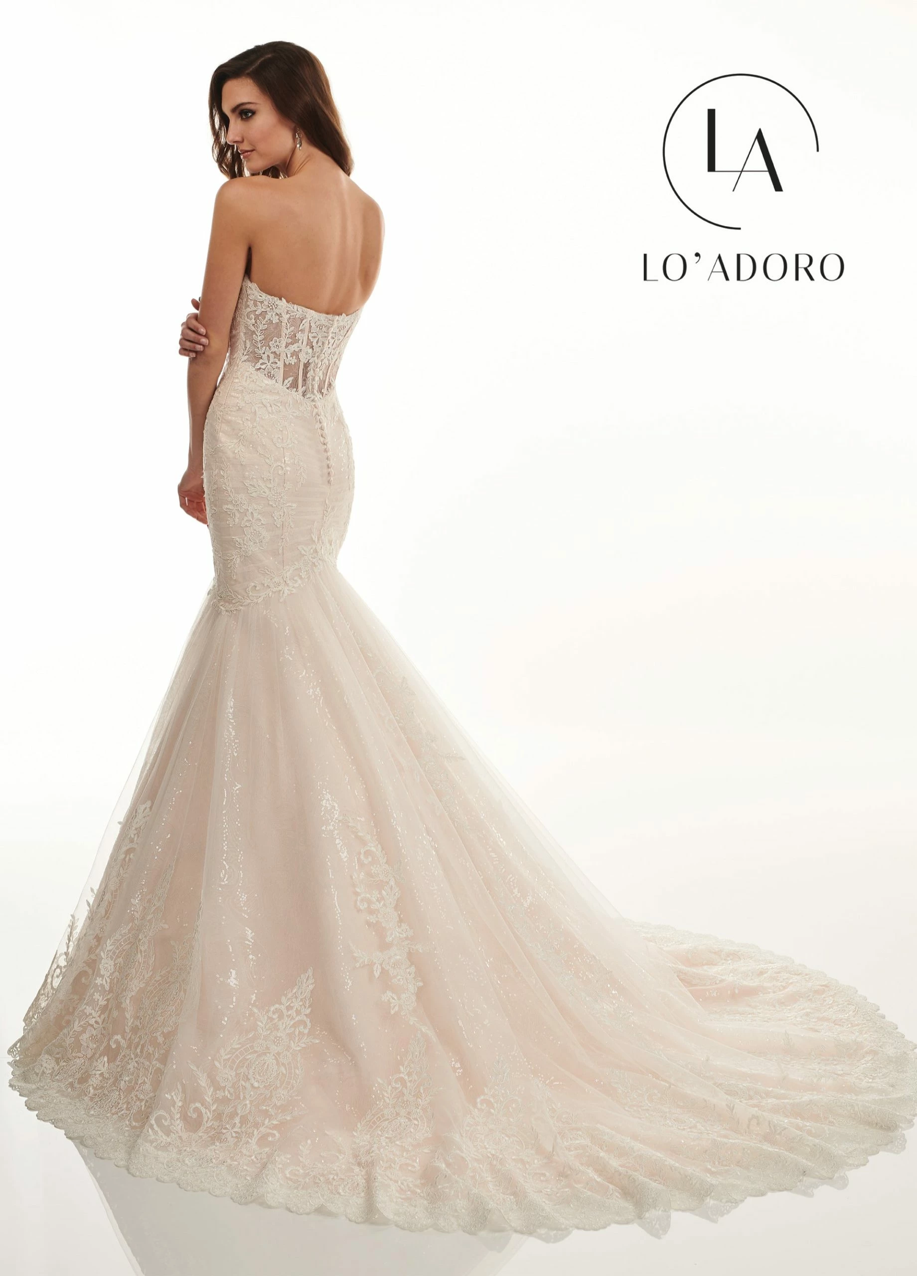 Strapless Pleated Mermaid Wedding Dress By Mary's Bridal M732 4 Strapless Pleated Mermaid Wedding Dress By Mary's Bridal M732 - Image 2