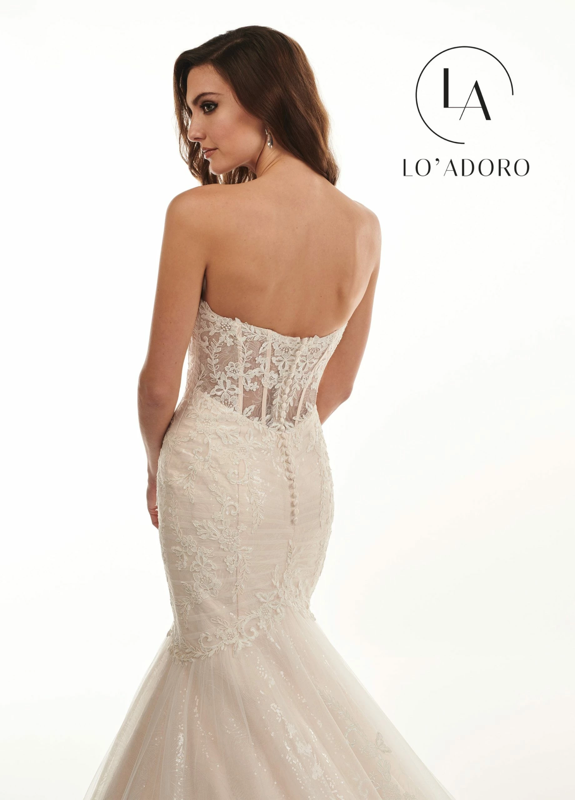 Strapless Pleated Mermaid Wedding Dress By Mary's Bridal M732 6 Strapless Pleated Mermaid Wedding Dress By Mary's Bridal M732 - Image 4