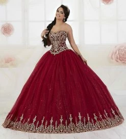 Strapless Quinceanera Dress By Fiesta Gowns 56357 (Size 14 - 26)