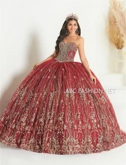 Strapless Quinceanera Dress By Fiesta Gowns 56458