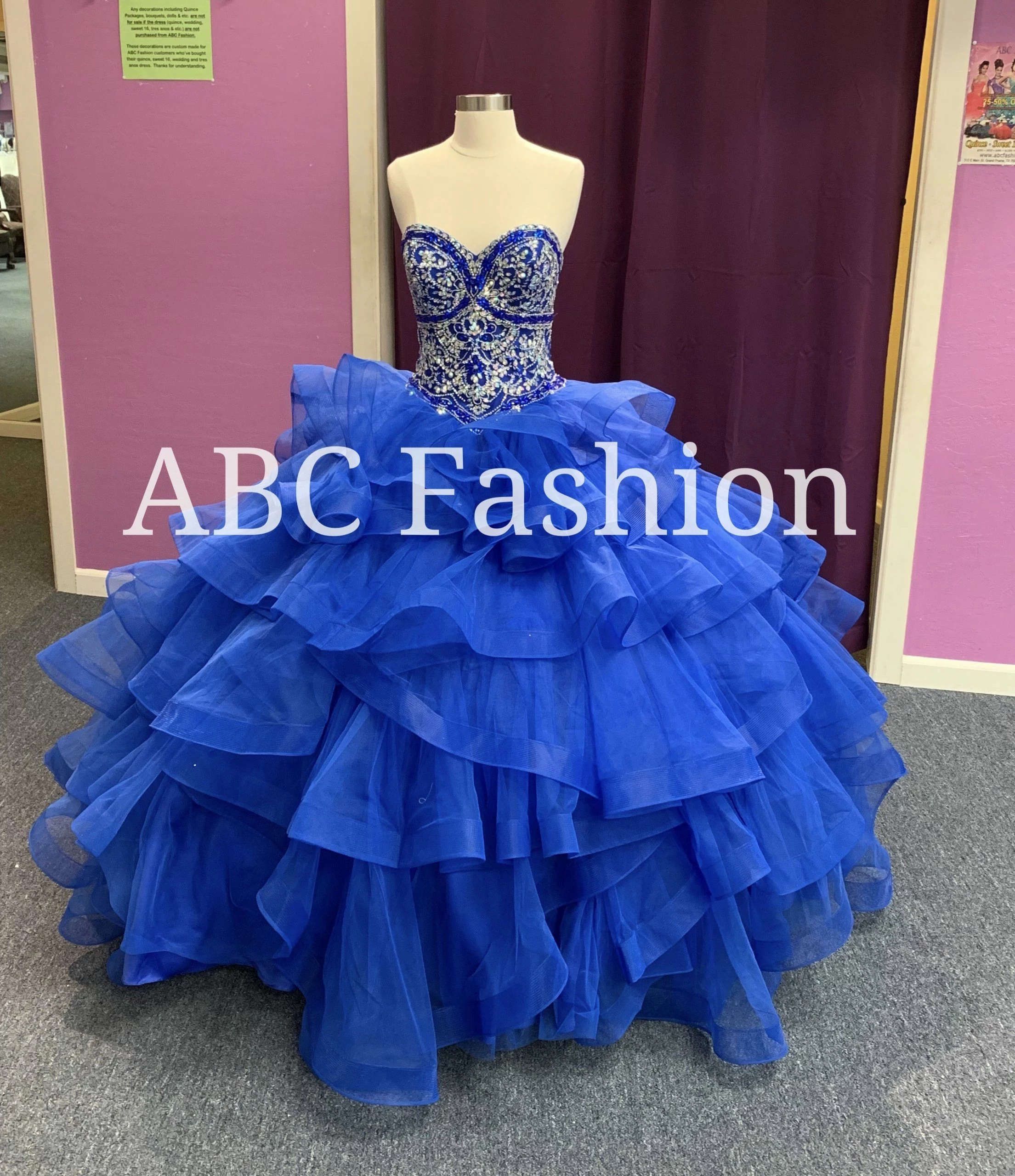 Strapless Ruffled Quinceanera Dress By Fiesta Gowns 56353 (Size 14 - 26) 11 Strapless Ruffled Quinceanera Dress By Fiesta Gowns 56353 (Size 14 - 26) - Image 9